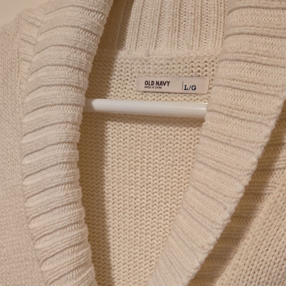 Old Navy Women's Cream Colored Cardigan - Picture 7 of 11